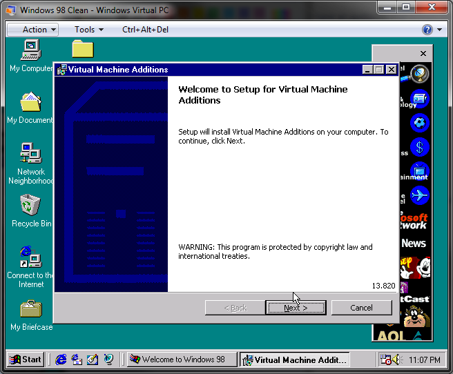 windows 98 iso download virtualbox
